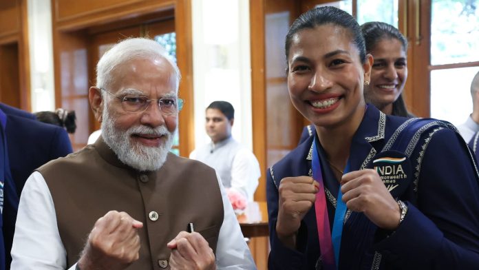 PM Modi lauds Lovlina Borgohain for flagging distorted India map at Glasgow restaurant