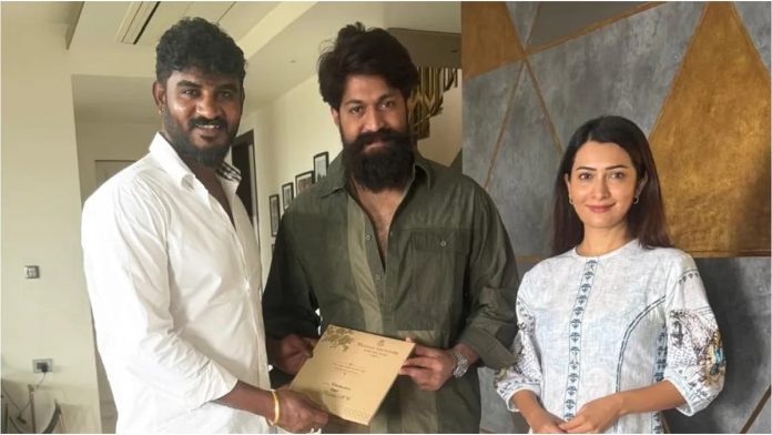 Chikkanna invites Yash, Radhika Pandit for his wedding