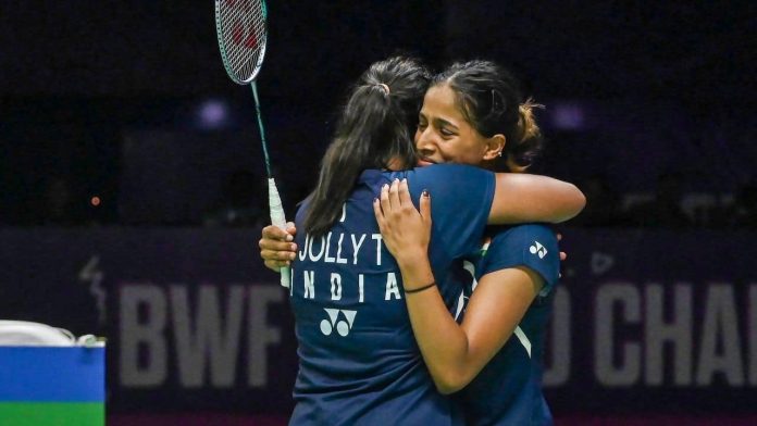 Treesa Jolly-Gayatri Gopichand storm into BWF World championships semifinals, secure India medal