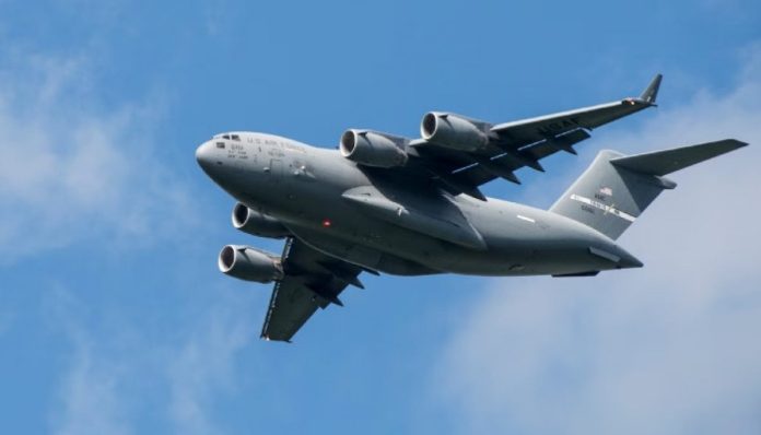 US military transport plane makes mysterious landing in Moscow