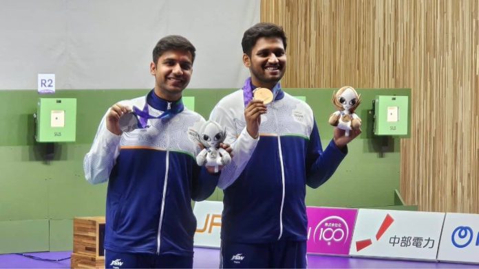 ఆసియా క్రీడలు 2026: 10 మీటర్ల ఎయిర్ రైఫిల్‌లో హిమాన్షు ధిల్లాన్ రజతం, రుద్రంక్ష్ పాటిల్ కాంస్యం